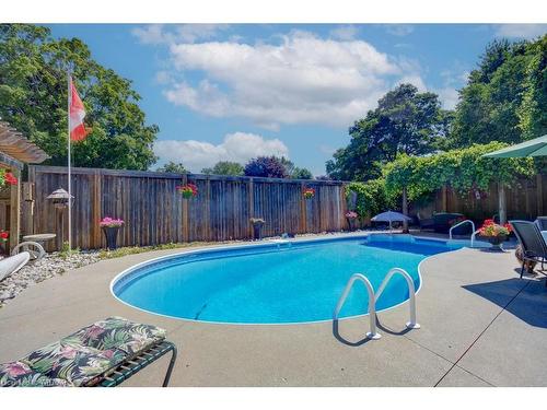 20 Devon Court, Tillsonburg, ON - Outdoor With In Ground Pool With Backyard