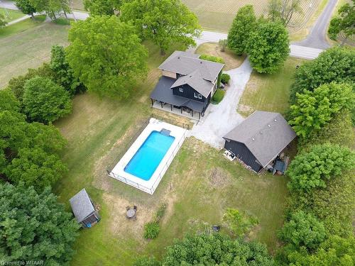 1736 Norfolk County Road 21, Norfolk County, ON - Outdoor With In Ground Pool With View