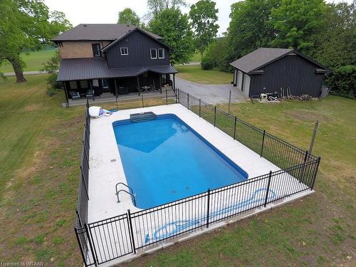 1736 Norfolk County Road 21, Norfolk County, ON - Outdoor With In Ground Pool With Deck Patio Veranda With Backyard