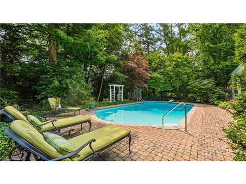 735 Rathbourne Avenue, Woodstock, ON - Outdoor With In Ground Pool With Backyard