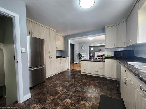 11463 Plank Road Line, Eden, ON - Indoor Photo Showing Kitchen With Double Sink