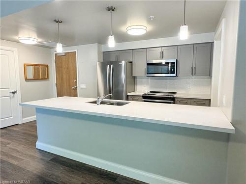 105-8 Centre Street, Norwich, ON - Indoor Photo Showing Kitchen With Stainless Steel Kitchen With Double Sink With Upgraded Kitchen