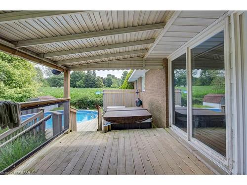 164197 Brownsville Road, Tillsonburg, ON - Outdoor With Deck Patio Veranda With Exterior