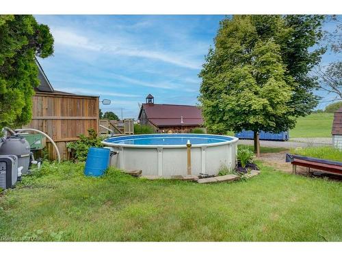 164197 Brownsville Road, Tillsonburg, ON - Outdoor With Above Ground Pool With Backyard