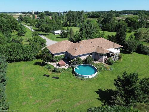 6325 Dundas Street, Thames Centre, ON - Outdoor With Above Ground Pool With View