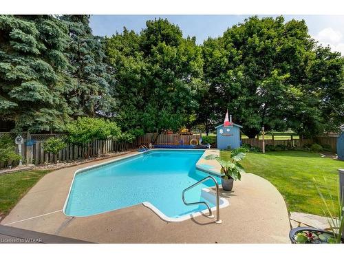 8 Woodcock Drive, Tillsonburg, ON - Outdoor With In Ground Pool With Backyard