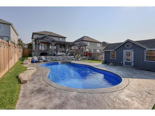 16 Hartfield Street, Ingersoll, ON - Outdoor With In Ground Pool With Backyard