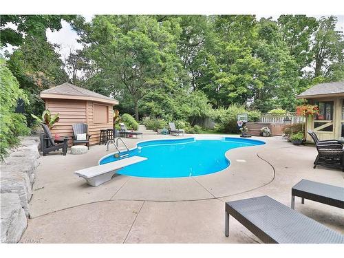 248 Light Street, Woodstock, ON - Outdoor With In Ground Pool With Backyard