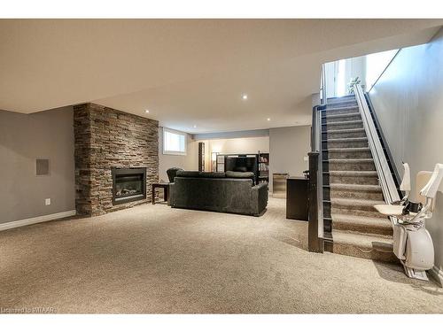 112 Ottawa Avenue, Woodstock, ON - Indoor With Fireplace