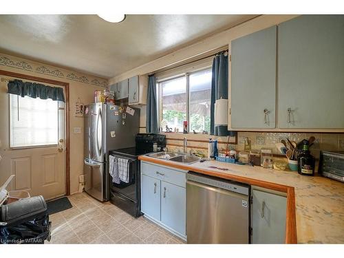 24 South Street, Brantford, ON - Indoor Photo Showing Kitchen With Double Sink