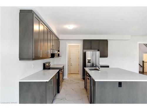 1323 Upper Thames Drive, Woodstock, ON - Indoor Photo Showing Kitchen With Double Sink