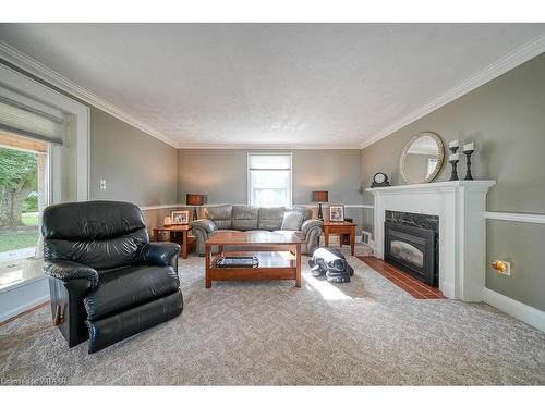 3811 Highway 59, Courtland, ON - Indoor Photo Showing Living Room With Fireplace