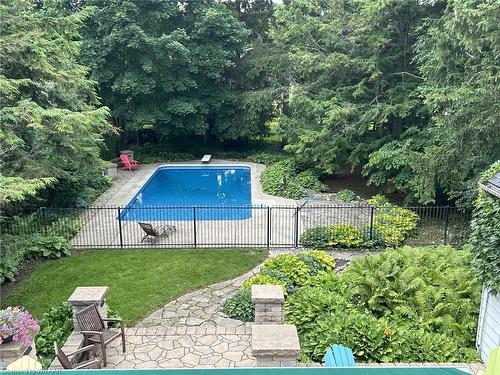 279 Light Street, Woodstock, ON - Outdoor With In Ground Pool With Backyard