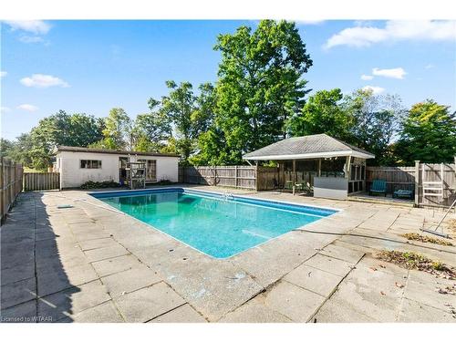 890 2Nd Concession Road, Delhi, ON - Outdoor With In Ground Pool With Backyard