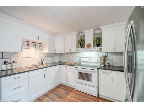 955 Mid Nwal Townline Road, Norfolk County, ON - Indoor Photo Showing Kitchen With Double Sink