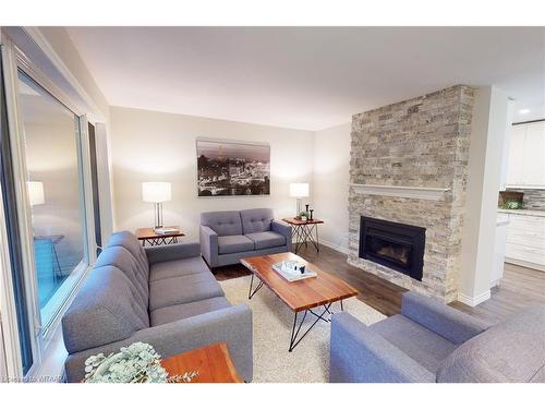 35 Altadore Crescent, Woodstock, ON - Indoor Photo Showing Living Room With Fireplace