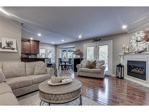 109 Shorties Side Road, Middleton, ON - Indoor Photo Showing Living Room With Fireplace