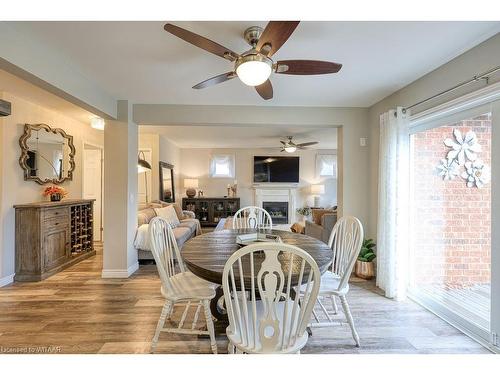 28 David Street, Ingersoll, ON - Indoor Photo Showing Dining Room With Fireplace