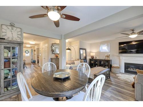 28 David Street, Ingersoll, ON - Indoor Photo Showing Dining Room With Fireplace