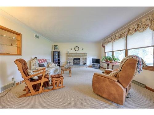 101 Brock Street E, Tillsonburg, ON - Indoor Photo Showing Living Room With Fireplace