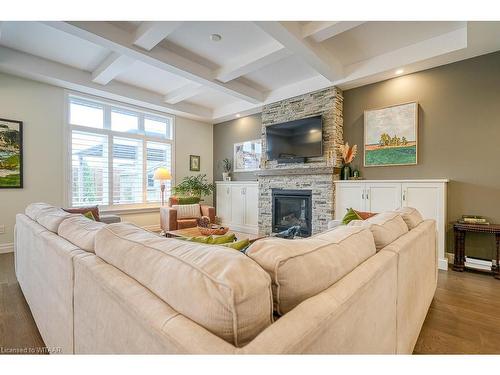 236 Tamarack Boulevard, Woodstock, ON - Indoor Photo Showing Living Room With Fireplace