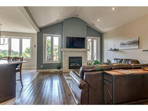 233 Wedgewood Drive, Woodstock, ON - Indoor Photo Showing Living Room With Fireplace