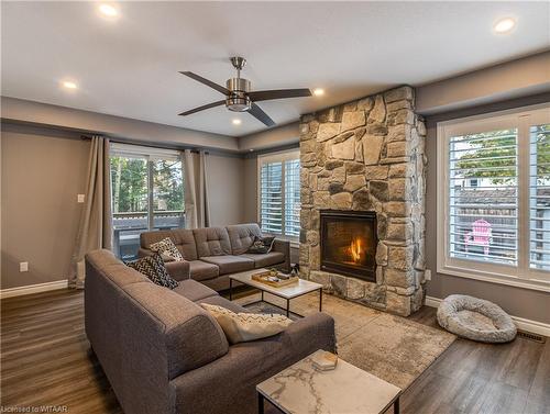 675 Elizabeth Street, Woodstock, ON - Indoor Photo Showing Living Room With Fireplace