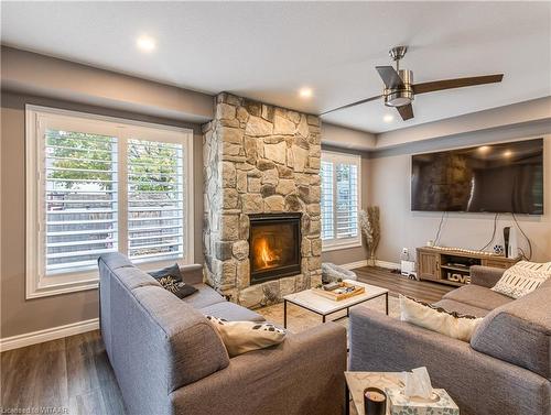 675 Elizabeth Street, Woodstock, ON - Indoor Photo Showing Living Room With Fireplace