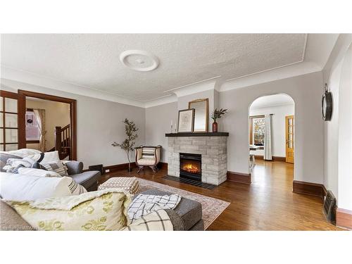 596 Grant Street, Woodstock, ON - Indoor Photo Showing Living Room With Fireplace