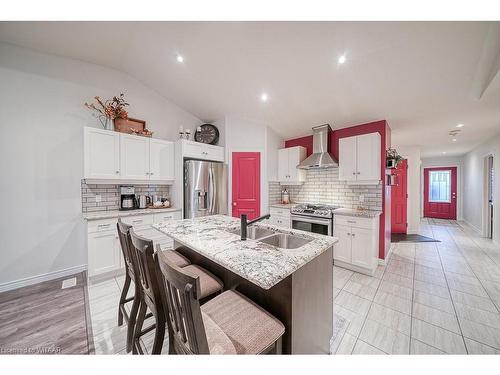 1460 Dunkirk Avenue, Woodstock, ON - Indoor Photo Showing Kitchen With Stainless Steel Kitchen With Double Sink With Upgraded Kitchen