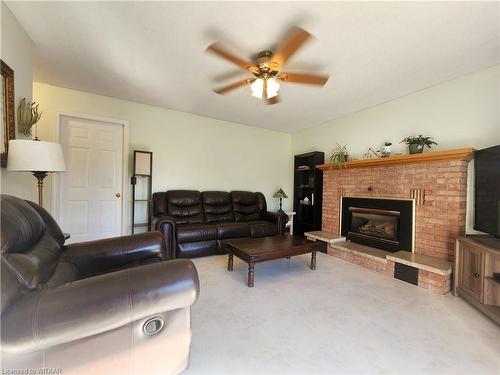 98 Allen Street, Tillsonburg, ON - Indoor Photo Showing Living Room With Fireplace