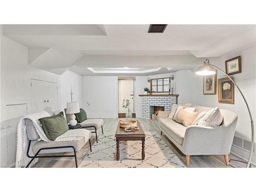 596 Grant Street, Woodstock, ON - Indoor Photo Showing Living Room With Fireplace