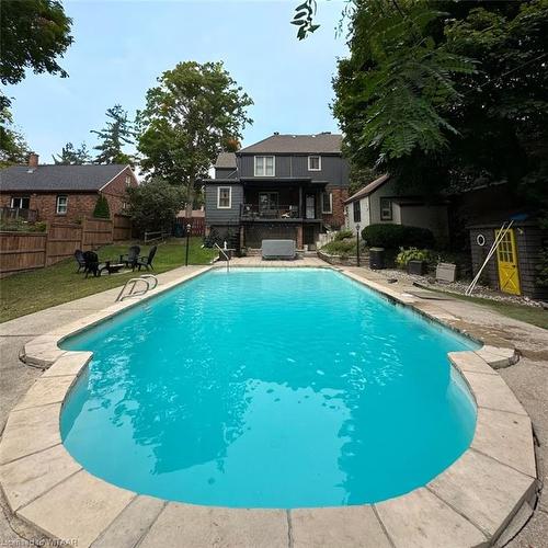 596 Grant Street, Woodstock, ON - Outdoor With In Ground Pool With Backyard