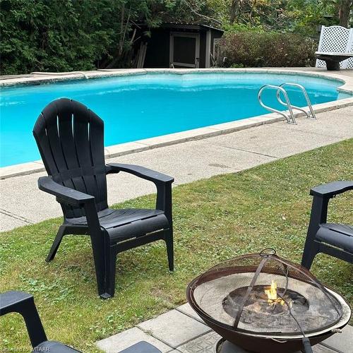 596 Grant Street, Woodstock, ON - Outdoor With In Ground Pool With Backyard