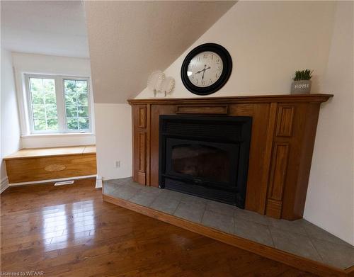 663528 Road 66 Road, Ingersoll, ON - Indoor Photo Showing Living Room With Fireplace