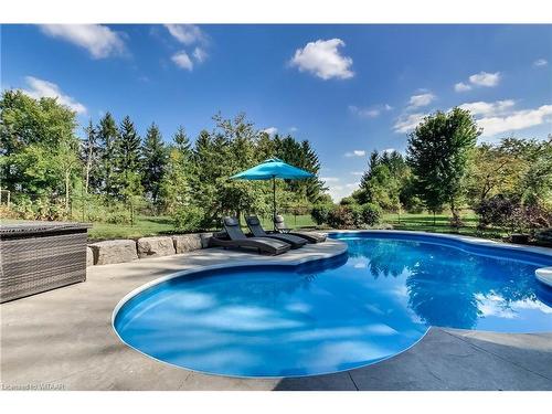 663528 Road 66 Road, Ingersoll, ON - Outdoor With In Ground Pool With Backyard