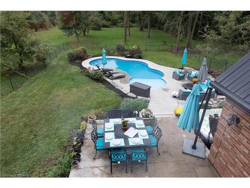 663528 Road 66 Road, Ingersoll, ON - Outdoor With In Ground Pool With Backyard