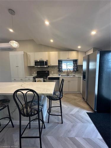 66 Inkerman Street, Ingersoll, ON - Indoor Photo Showing Kitchen With Double Sink