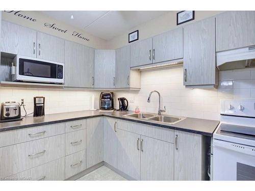 112-163 Ferguson Drive, Woodstock, ON - Indoor Photo Showing Kitchen With Double Sink