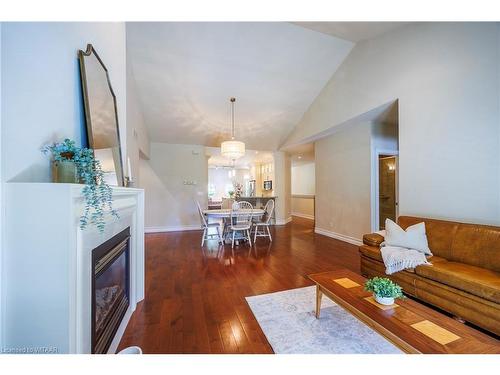 102-5 Wood Haven Drive, Tillsonburg, ON - Indoor Photo Showing Living Room With Fireplace