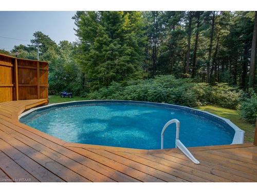 1293 North Road, Langton, ON - Outdoor With Above Ground Pool With Backyard