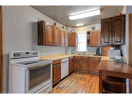 13 Oxford Street, Woodstock, ON - Indoor Photo Showing Kitchen With Double Sink