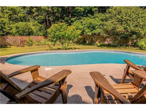 23 Riverside Drive, Kingston, ON - Outdoor With In Ground Pool With Backyard