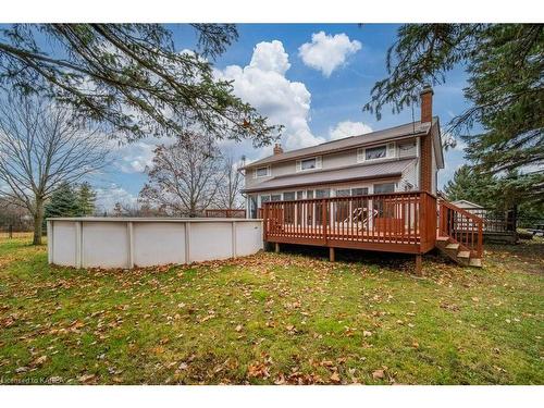 8061 County Road 2, Greater Napanee, ON - Outdoor With Above Ground Pool With Deck Patio Veranda