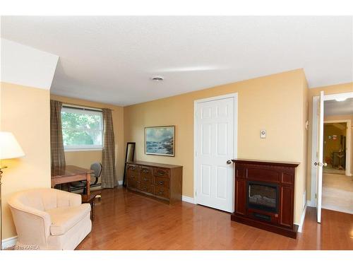100 Maple Street S, Gananoque, ON - Indoor Photo Showing Living Room With Fireplace