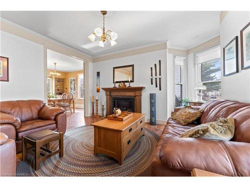 167 Brock Street, Gananoque, ON - Indoor Photo Showing Living Room With Fireplace