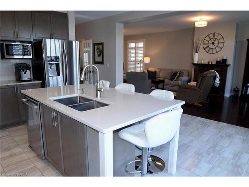 1107 Woodhaven Drive, Kingston, ON - Indoor Photo Showing Kitchen With Double Sink