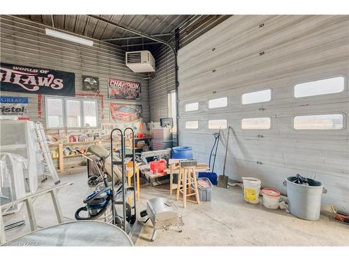 1342 4Th Line Road, Wolfe Island, ON - Indoor Photo Showing Garage