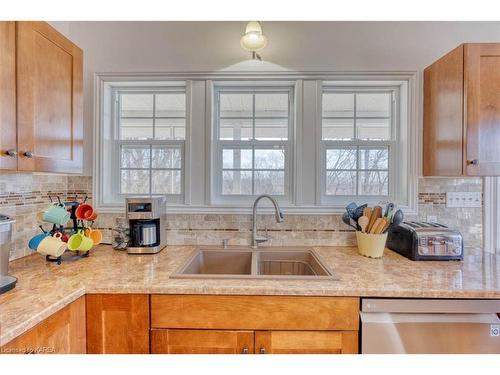 1208 Warrington Road, Sharbot Lake, ON - Indoor Photo Showing Kitchen With Double Sink