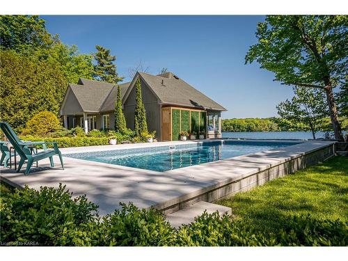 494 Spithead Road, Gananoque, ON - Outdoor With In Ground Pool